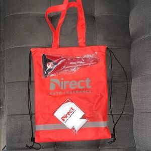 Red Promotional Backpack Tote